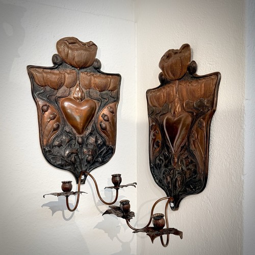 Antiker kupfer kerzen - kupfer,