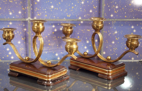 Kerzenleuchter art déco - kerzenleuchter,
