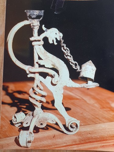 Antiker kerzenleuchter drache - kerzenleuchter,