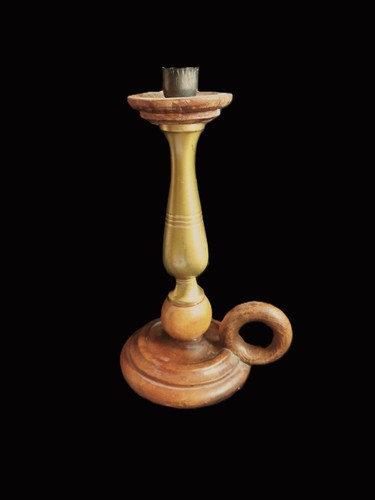 Leuchter messing holz - leuchter,